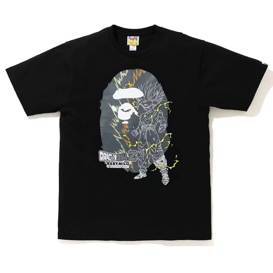 BAPE x Dragon Ball Z Son Gohan Big Ape Head Tee Black [USED] - L (Used)