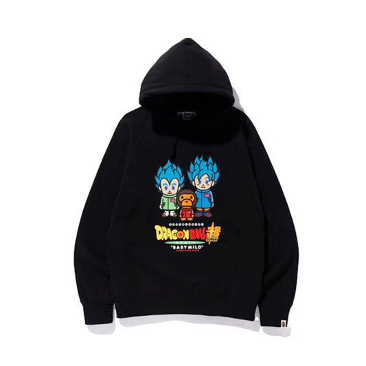 BAPE x Dragonball Super Son Goku & Vegeta Hoodie Black