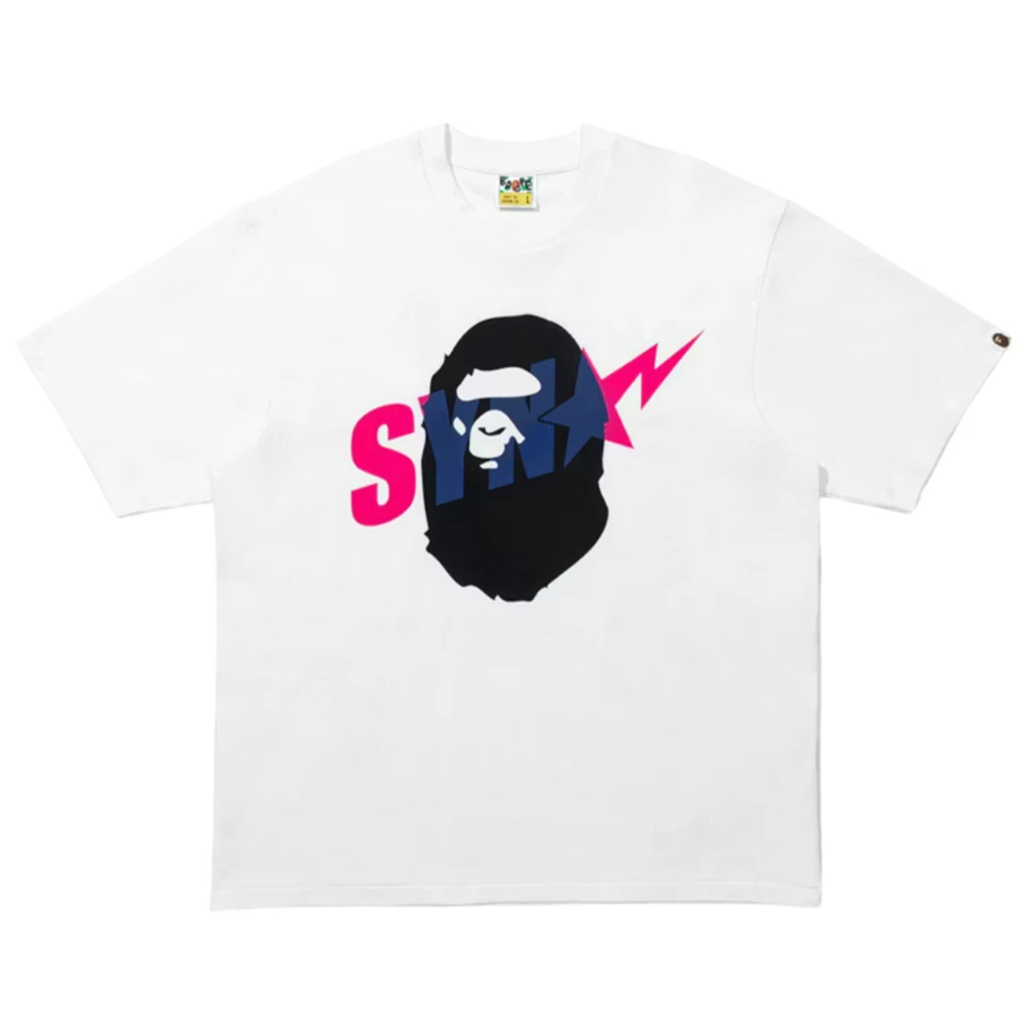 BAPE x Spotify x Central Cee Ape Head Relaxed Fit Tee White