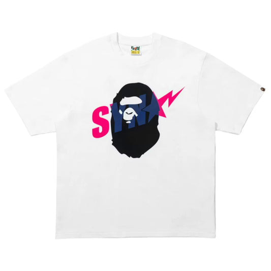 BAPE x Spotify x Central Cee Ape Head Relaxed Fit Tee White