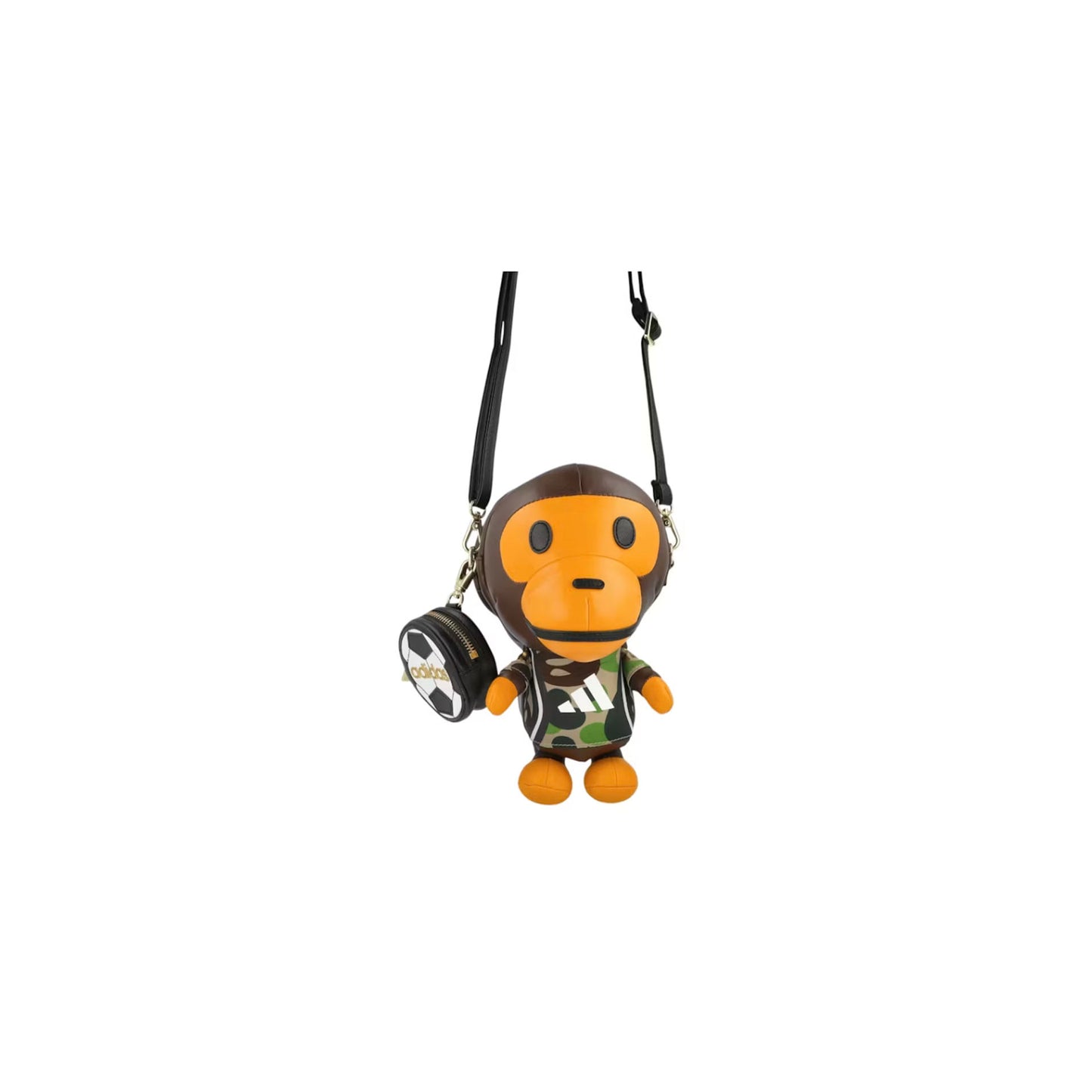 BAPE x adidas Baby Milo Shoulder Bag Brown