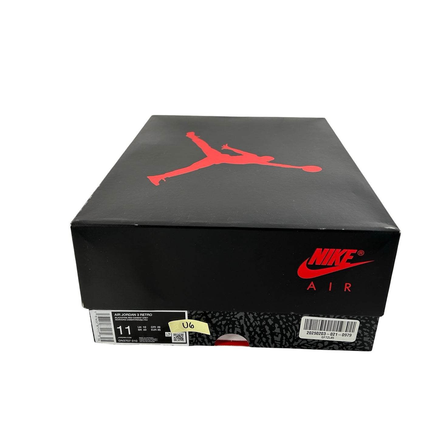 DN3707 010 Jordan 3 Retro OG Black Cement (2024) [USED] - 11 M (Used6)