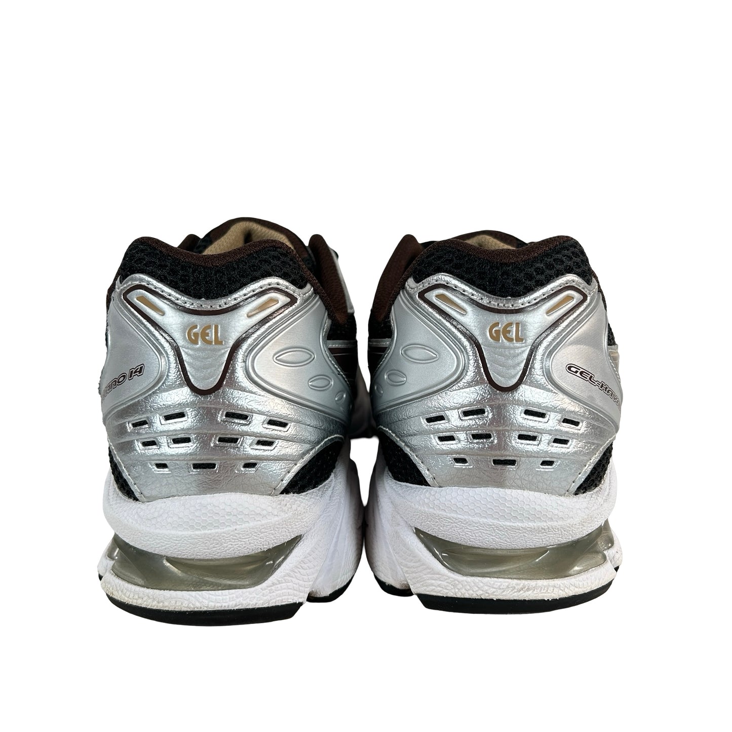 1201A019 004 ASICS Gel-Kayano 14 Black Coffee Silver [USED] - 10.5 M (Used2) (No Box2)