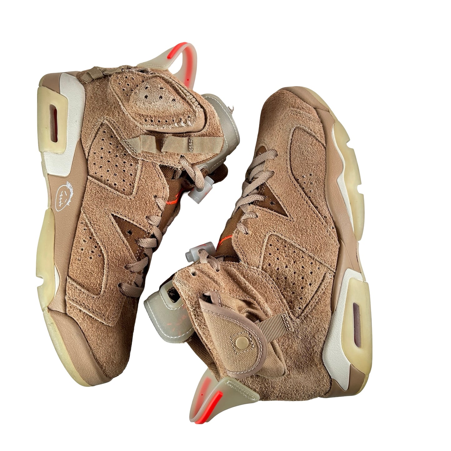 DH0690 200 Jordan 6 Retro Travis Scott British Khaki [USED] - 6 M (Used) (No Box)