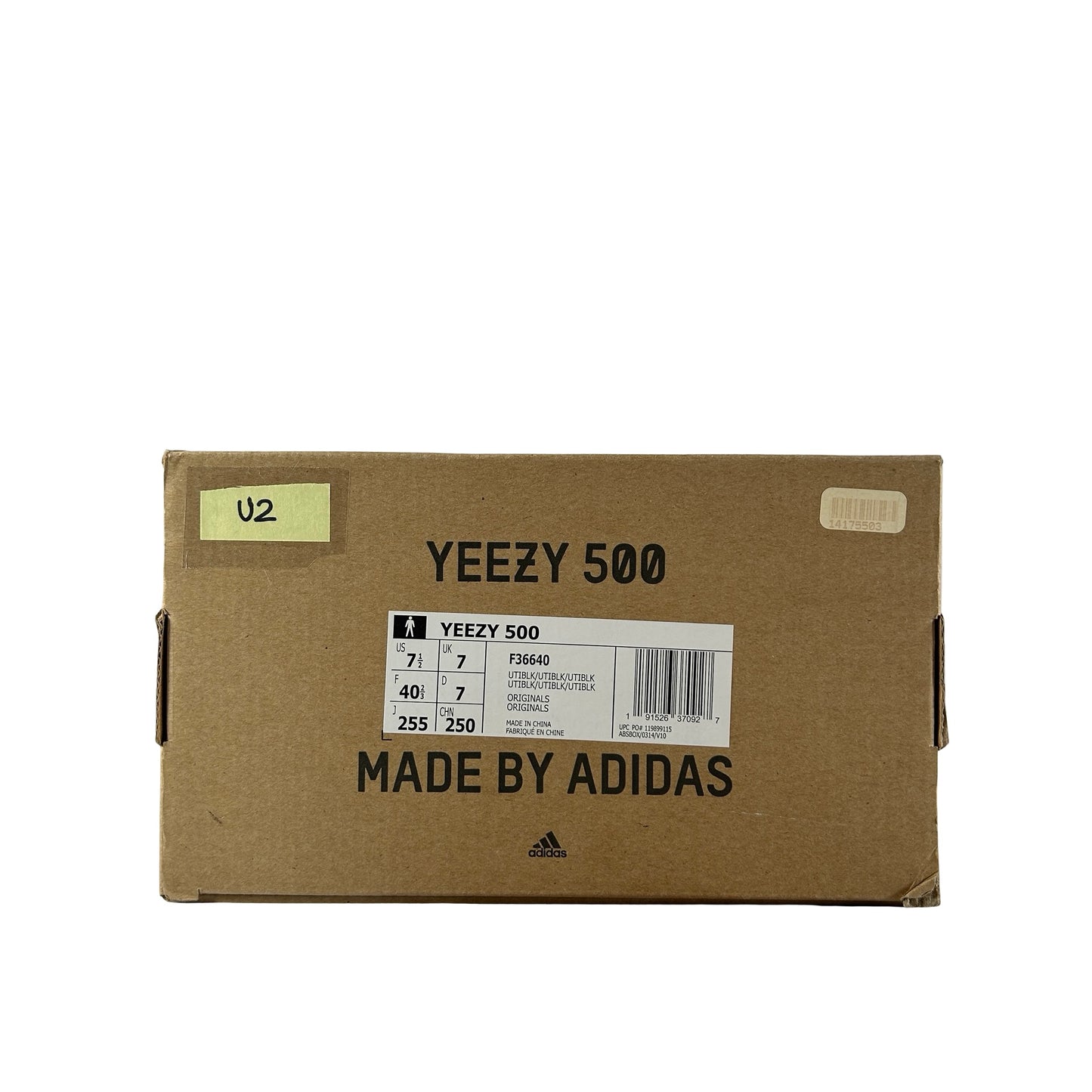 F36640 Adidas Yeezy 500 Utility Black [USED] - 7.5 M (Used2)