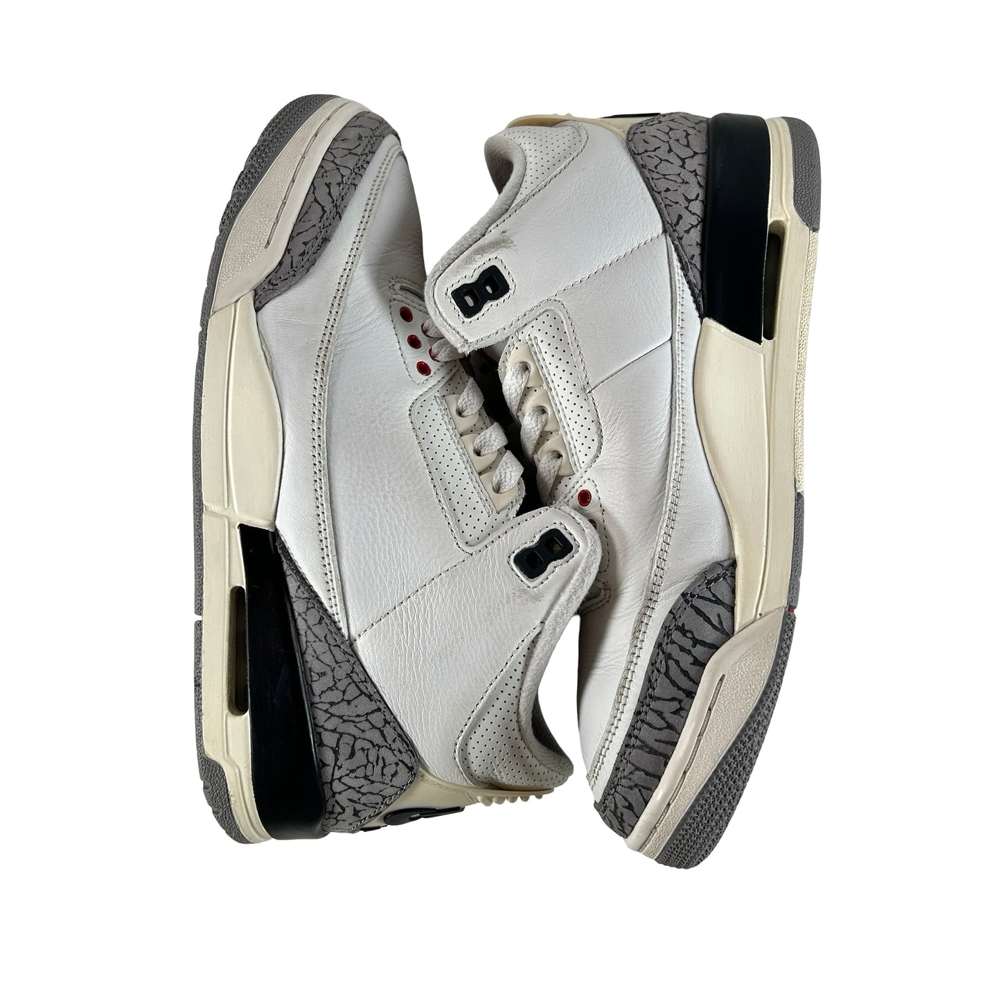 DN3707 100 Jordan 3 Retro White Cement Reimagined [USED] - 7.5 M (Used2) (No Box2)