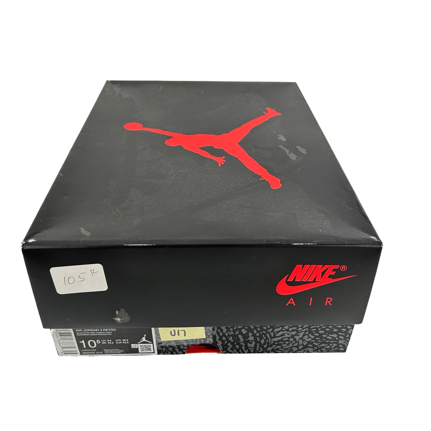 DN3707 010 Jordan 3 Retro OG Black Cement (2024) [USED] - 10.5 M (Used17)