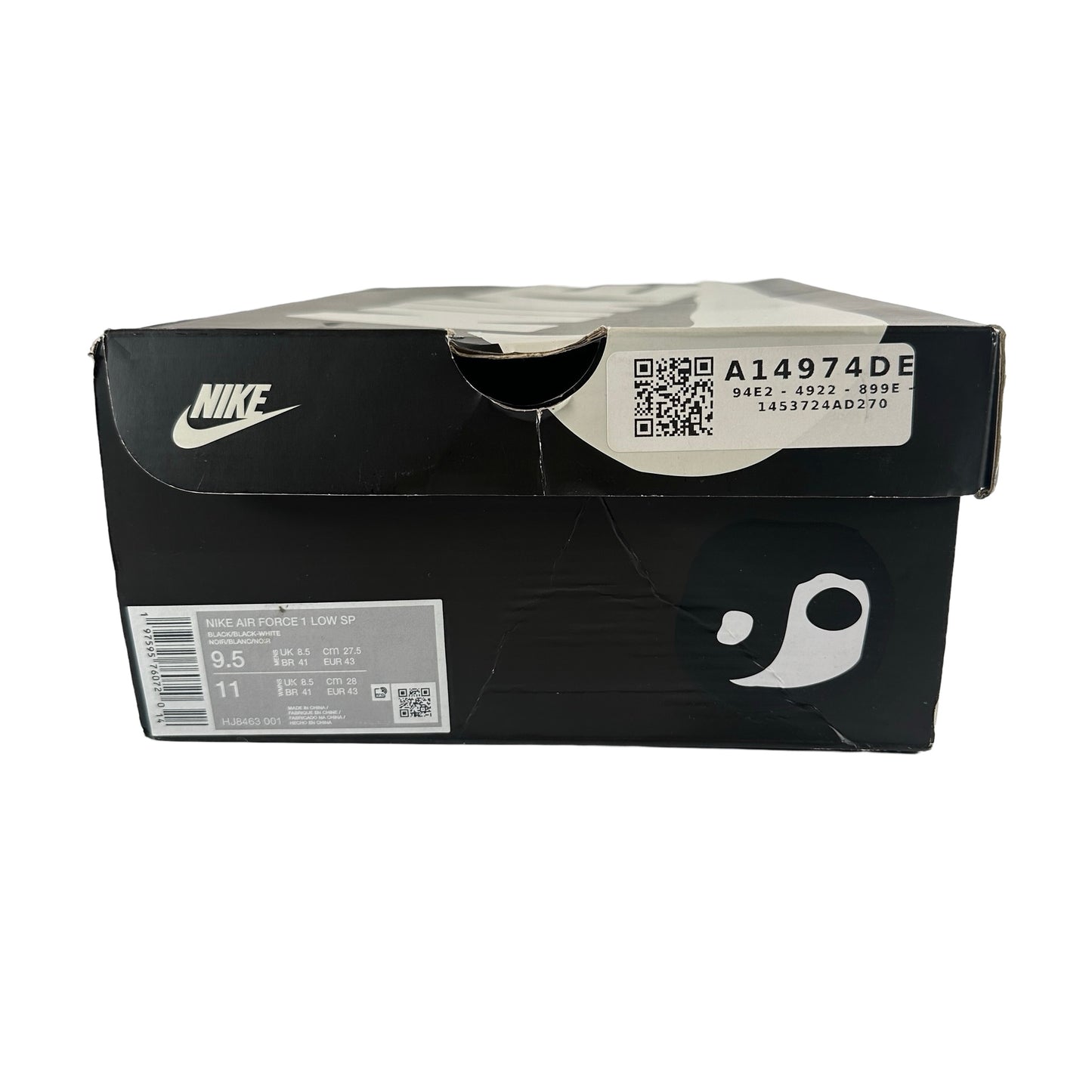 HJ8463 001 Nike Air Force 1 Low Cactus Plant Flea Market Black (2024) [USED] - 9.5 M (Used3)