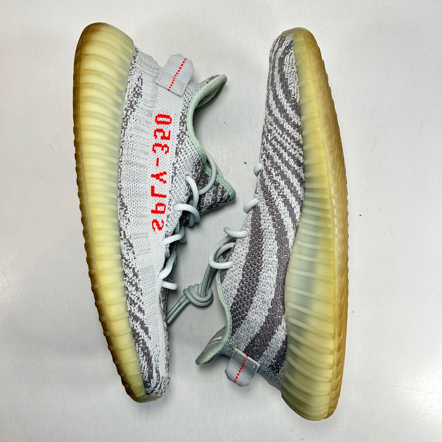 B37571 adidas Yeezy Boost 350 V2 Blue Tint (2017/2023) [USED] - 11 M (Used)