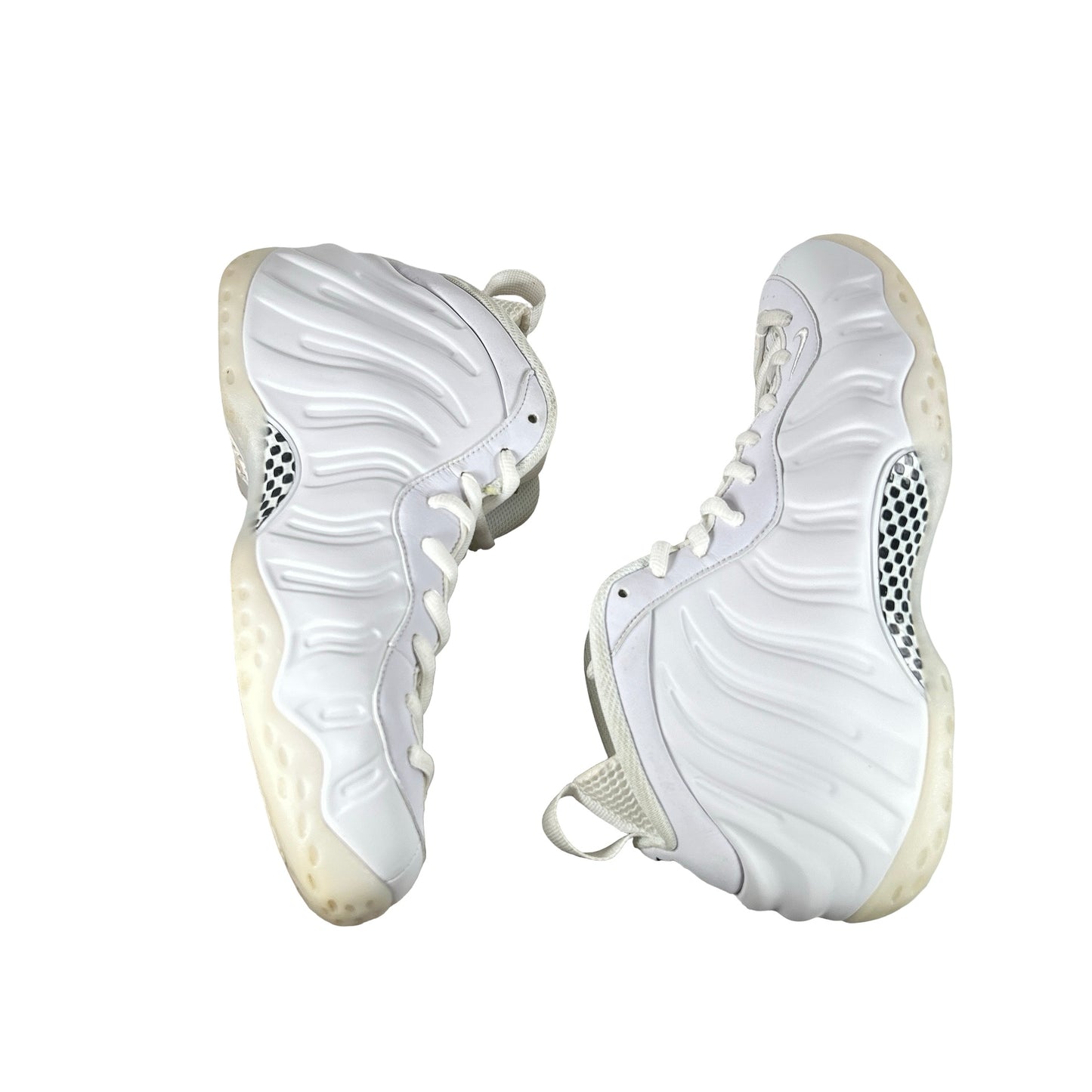 HJ5195 100 Nike Air Foamposite One Triple White [USED] - 10.5 M (Used)