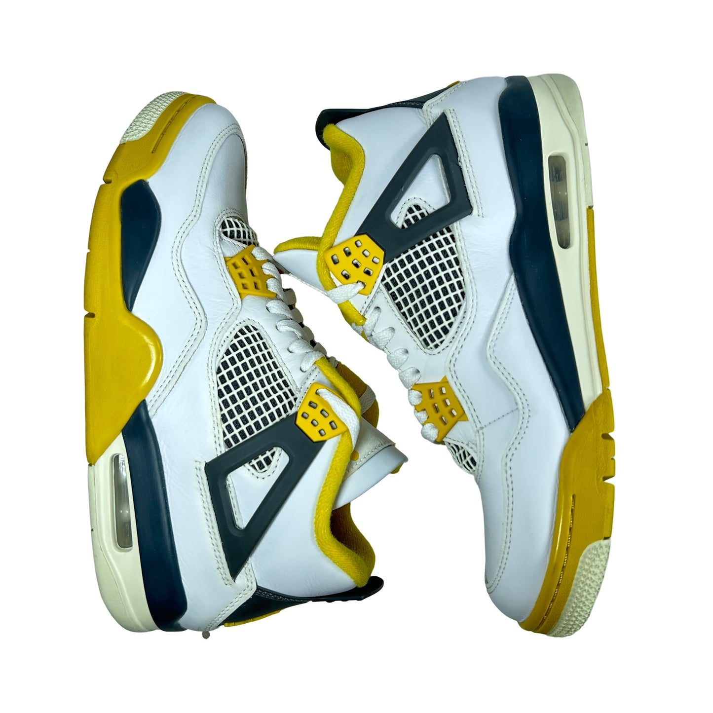 AQ9129 101 Jordan 4 Retro Vivid Sulfur (Women's) [USED] - 9.5 W (Used) (No Box)