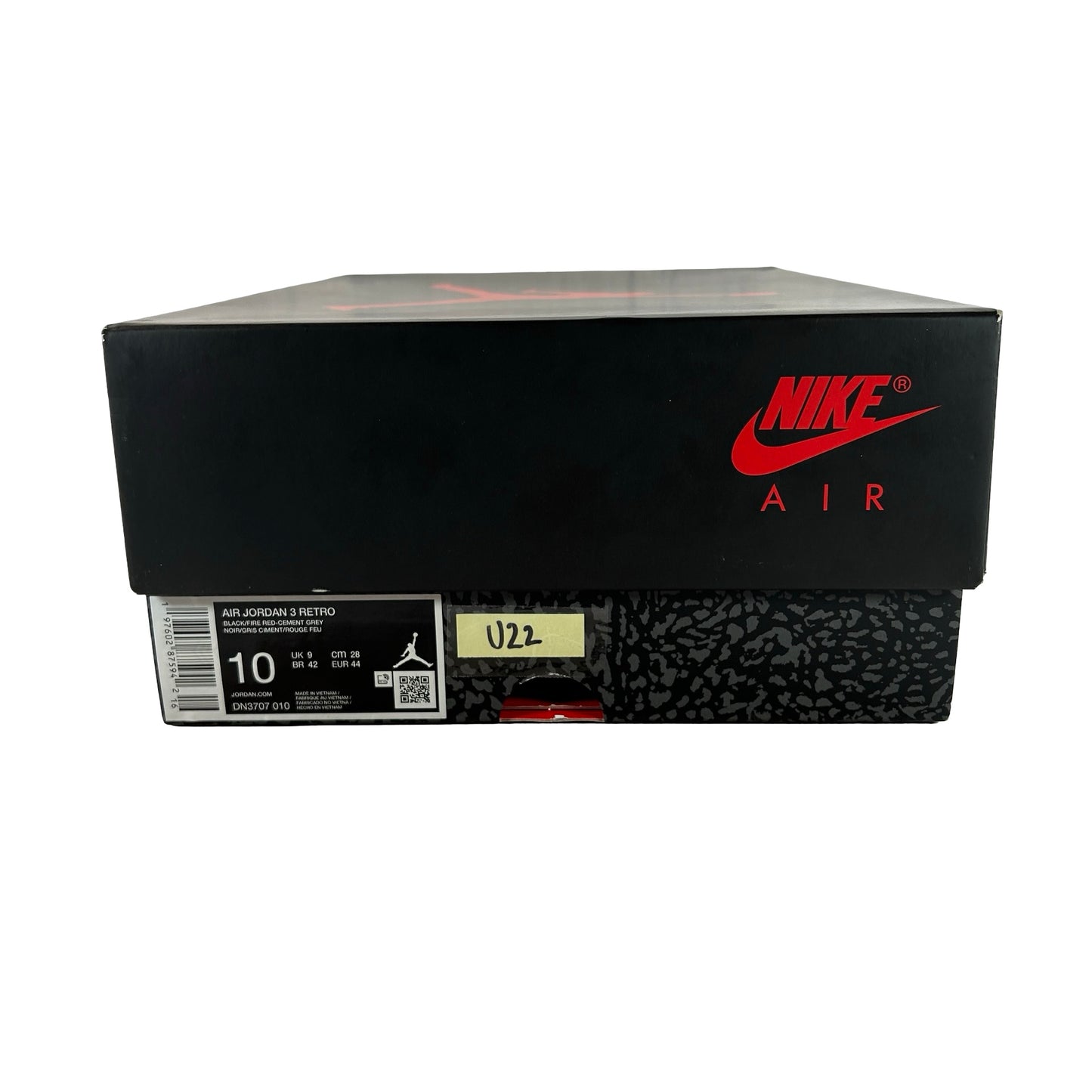 DN3707 010 Jordan 3 Retro Black Cement Reimagined (2024) [USED] - 10 M (Used22)