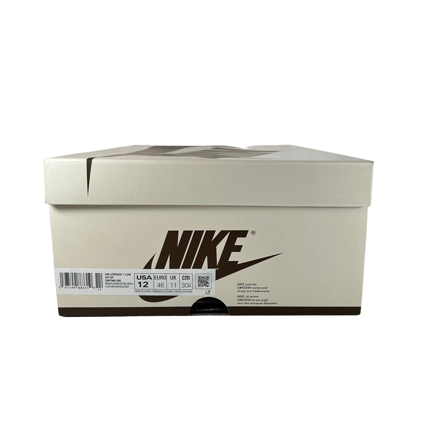 DM7866 200 Jordan 1 Retro Low OG SP Travis Scott Medium Olive [USED] - 12 (VNDS3)