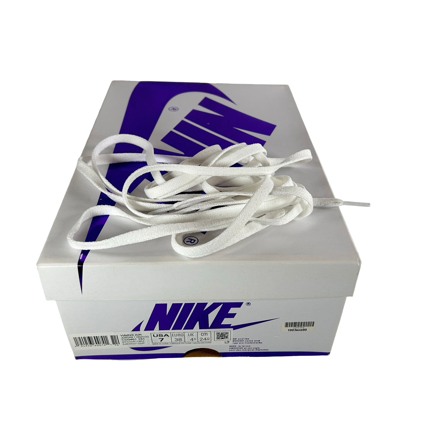 CD0461 151 Wmns Jordan 1 Retro High Court Purple [USED] - 7 W (Used)