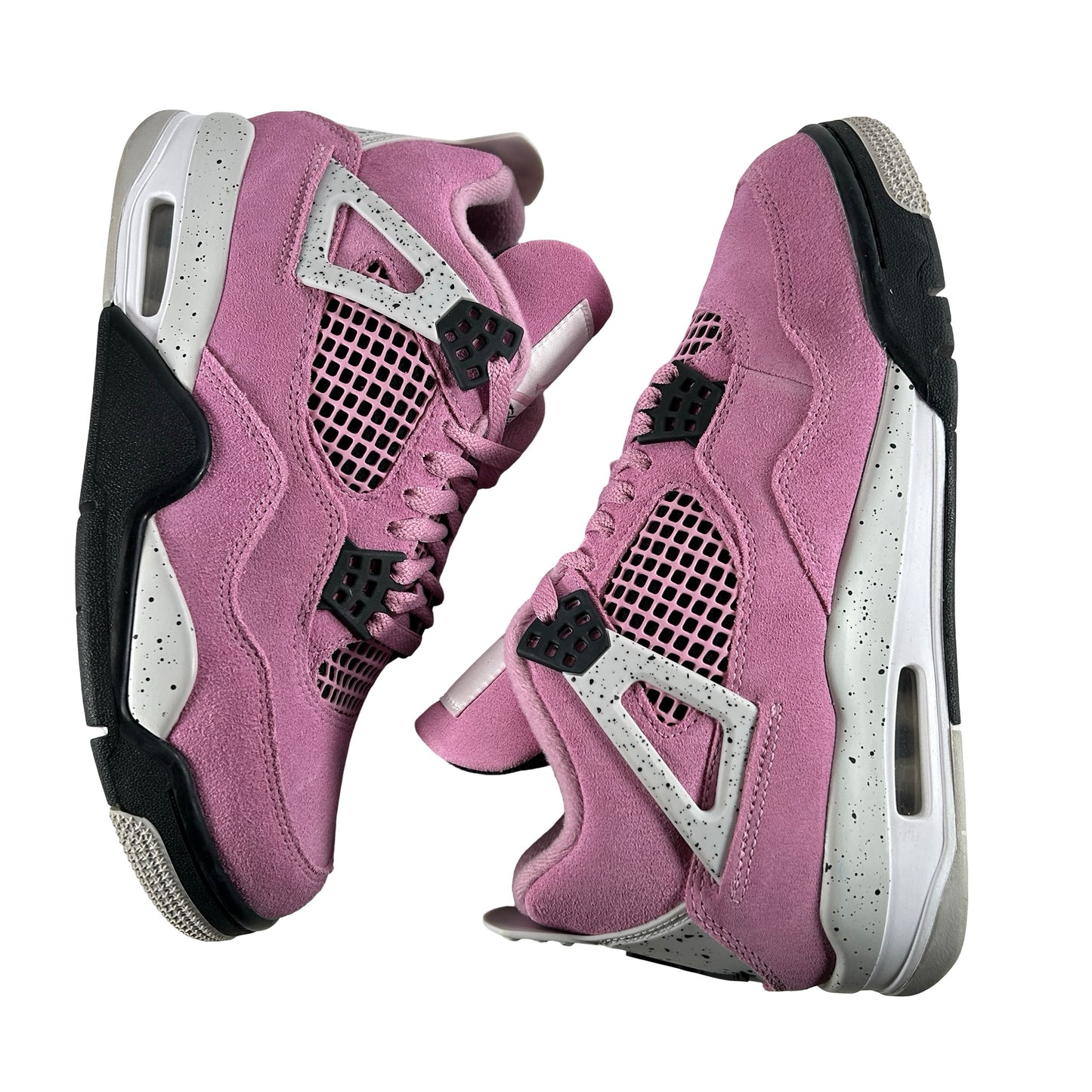 AQ9129 501 Jordan 4 Retro Orchid (Women's) [USED] - 8.5 W (Used)