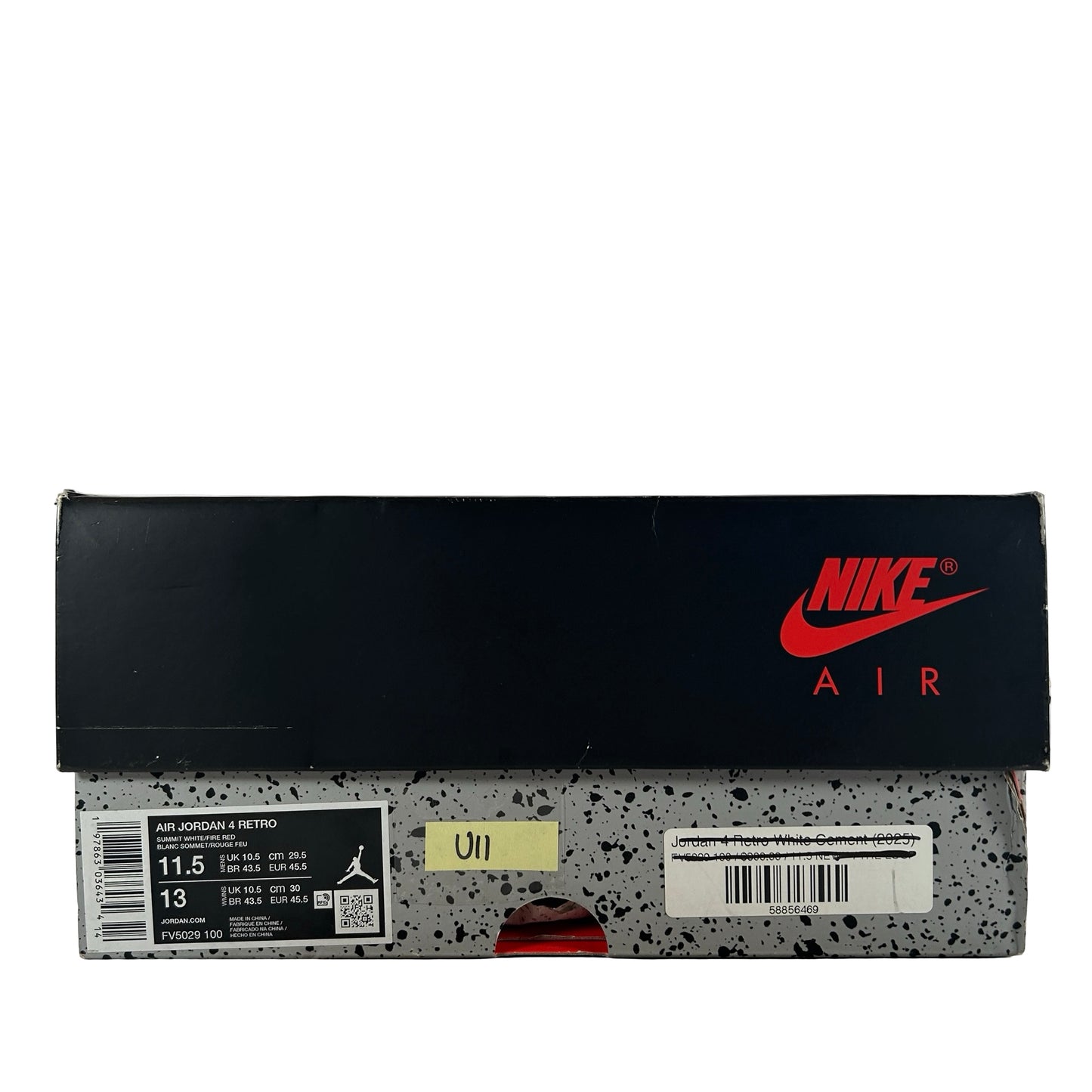 FV5029 100 Jordan 4 Retro White Cement (2025) [USED] - 11.5 M (Used11)