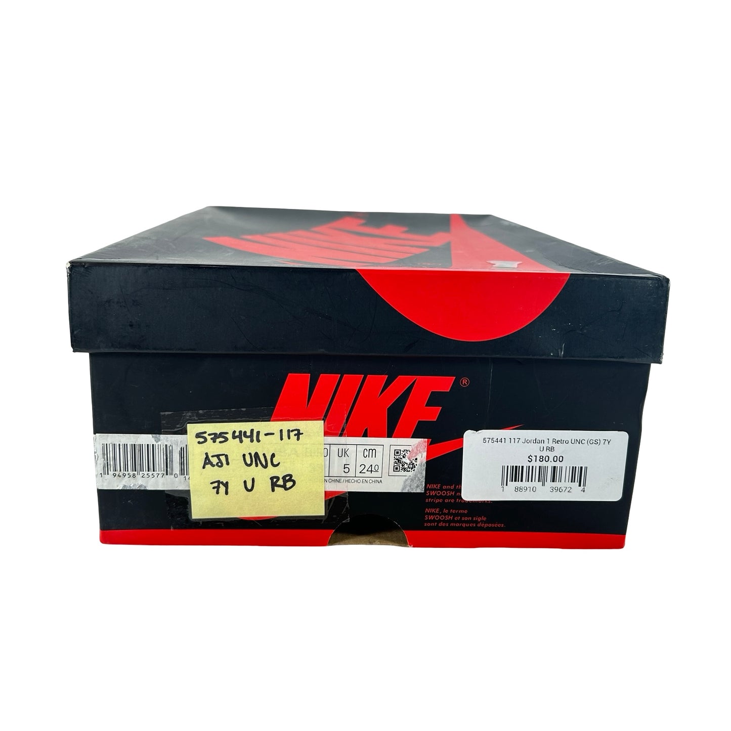 575441 117 Jordan 1 Retro High OG UNC (GS) - [USED] - 7 Y (Used) (Replace Box)