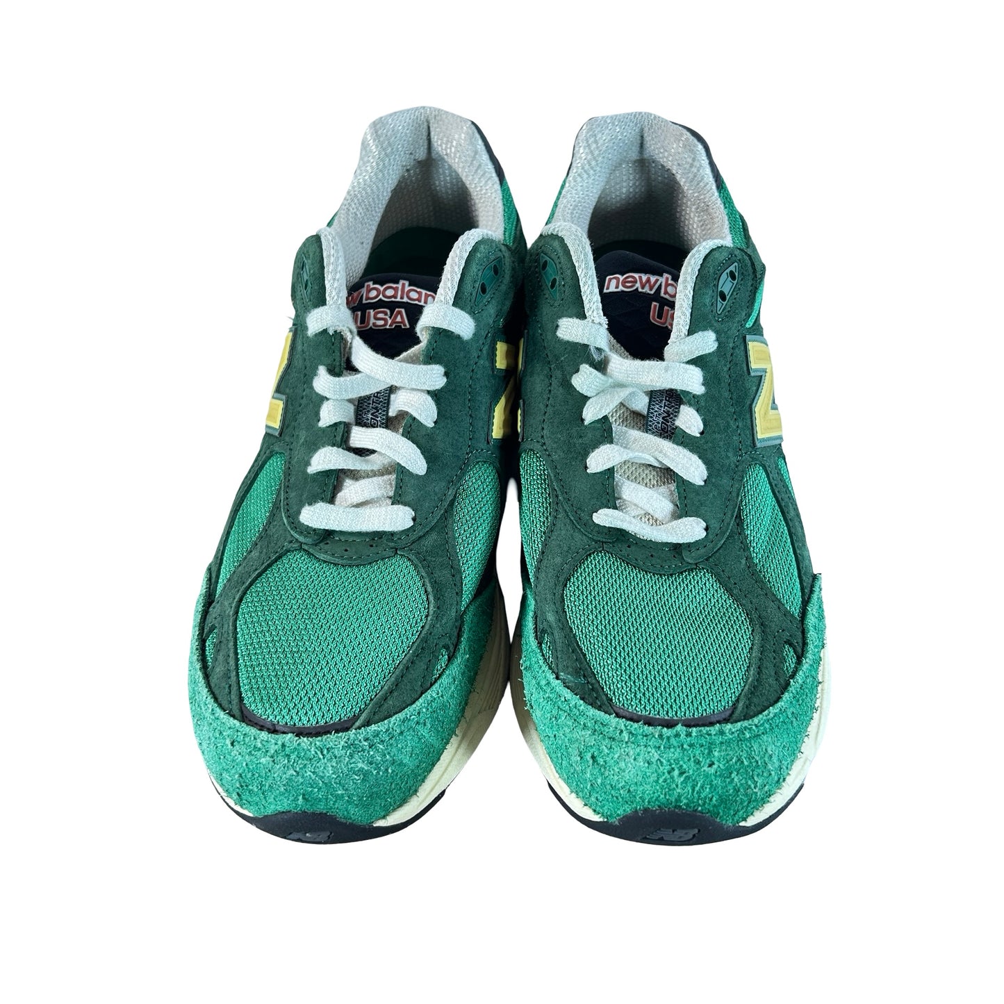 M990GG3 New Balance 990v3 MiUSA Varsity Green Gold [USED] - 9 M (Used) (No Box)