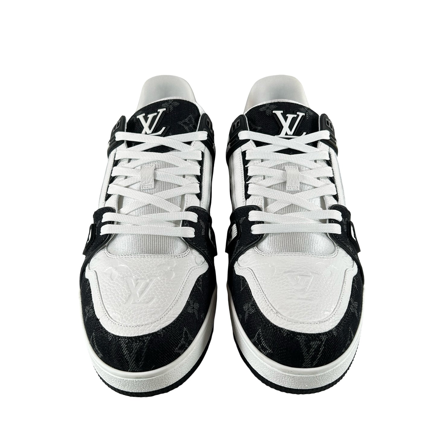 1A9JG9 Louis Vuitton LV Trainer White Black [USED] - LV 11 (Used)
