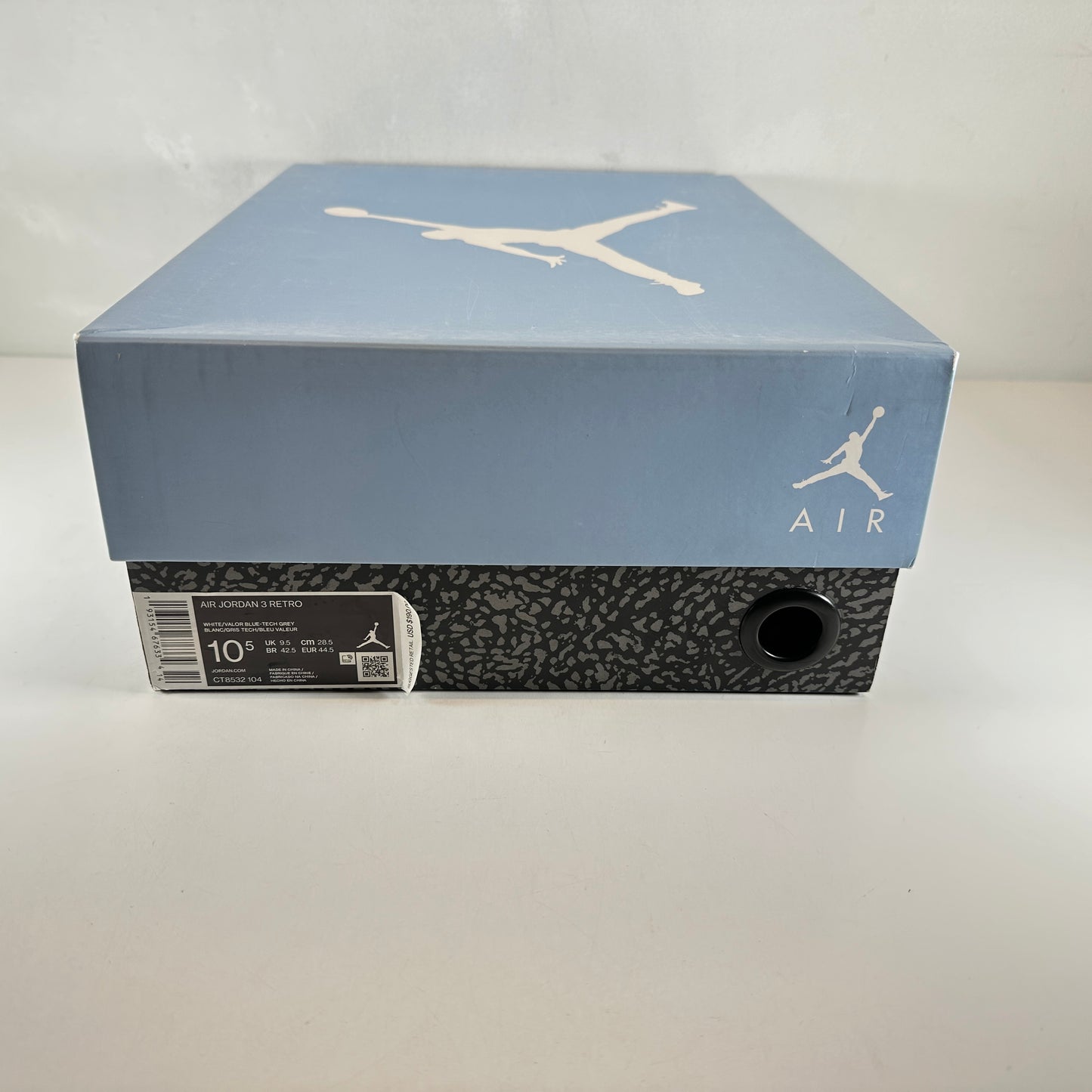 CT8532 104 Jordan 3 Retro UNC (2020) [USED] - 10.5 M (Used)