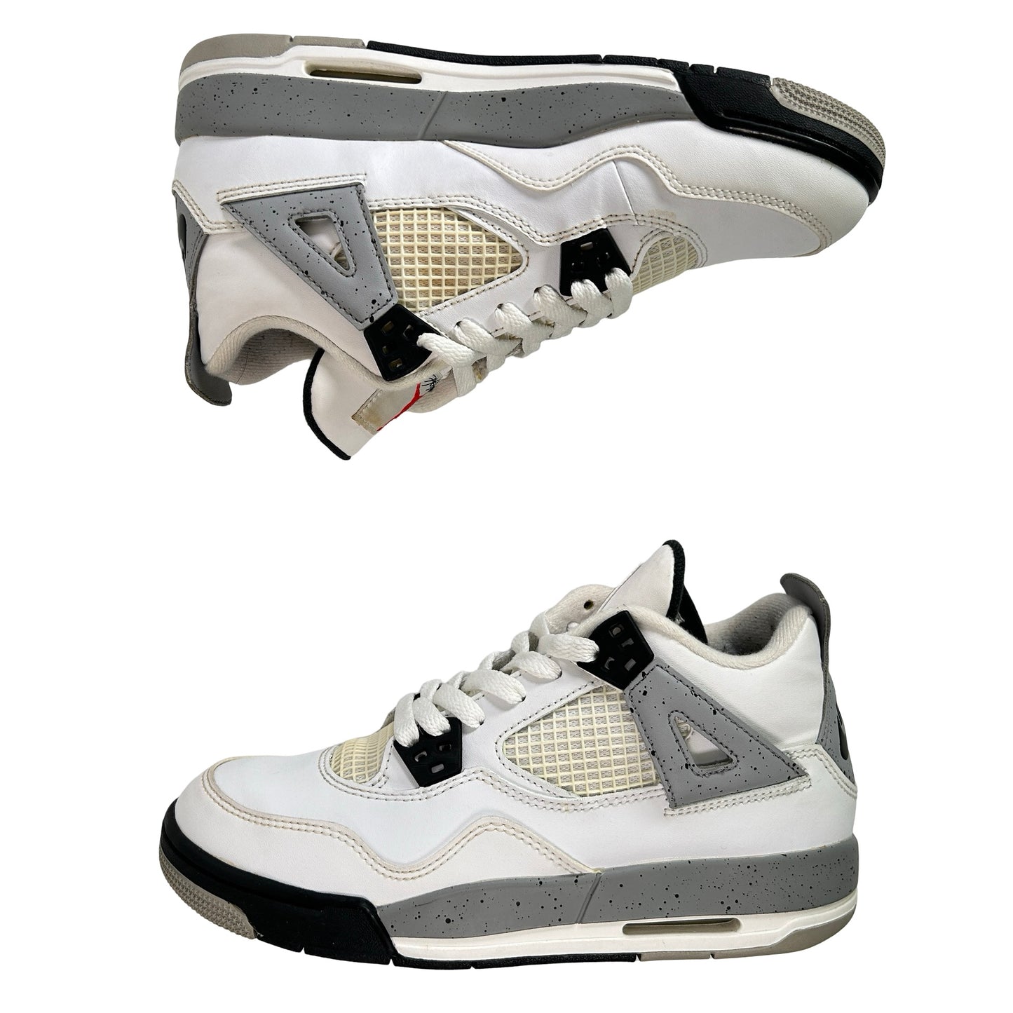 836016 192 Jordan 4 White Cement GS [USED] - 5.5 Y (Used)