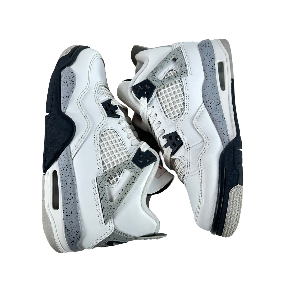 IB4171 100 Jordan 4 Retro White Cement (2025) (GS) [USED] - 4 Y (Used)