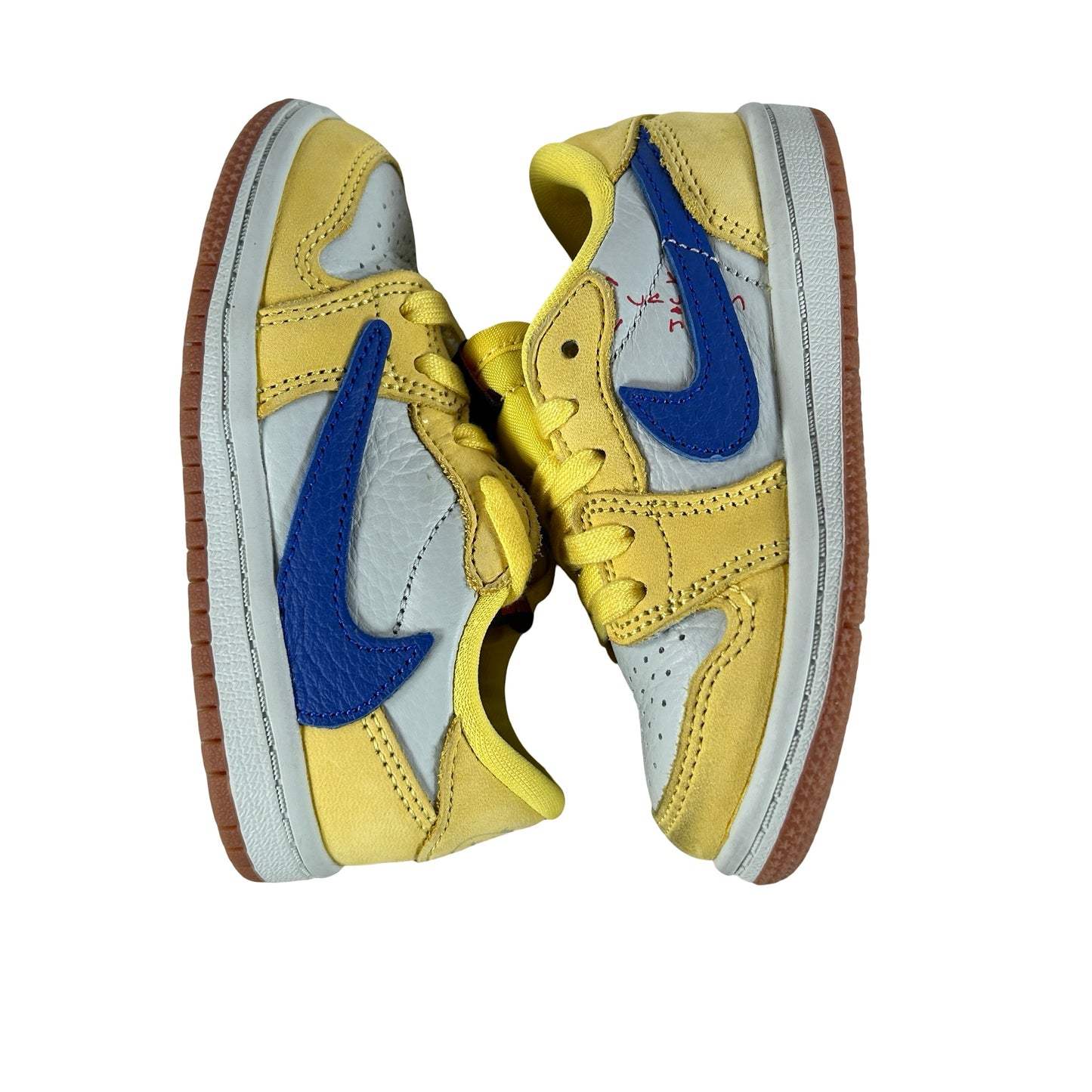 DZ5908 700 Jordan 1 Retro Low OG SP Travis Scott Canary (TD) [USED] - 7 C (Used)