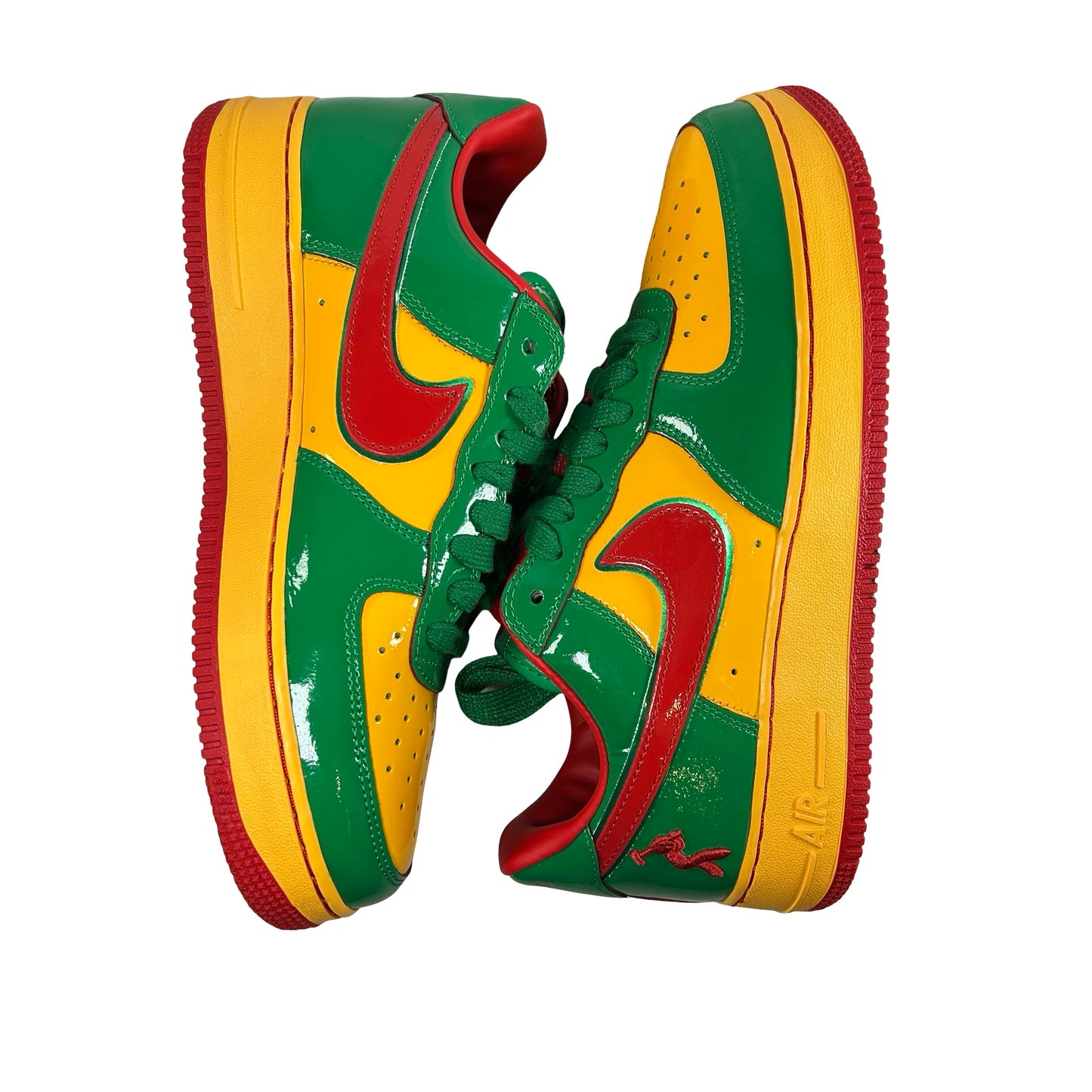 IH4383 300 Nike Air Force 1 Low Lil Yachty Concrete Boys Lucky Green [USED] - 9 M (Used3)