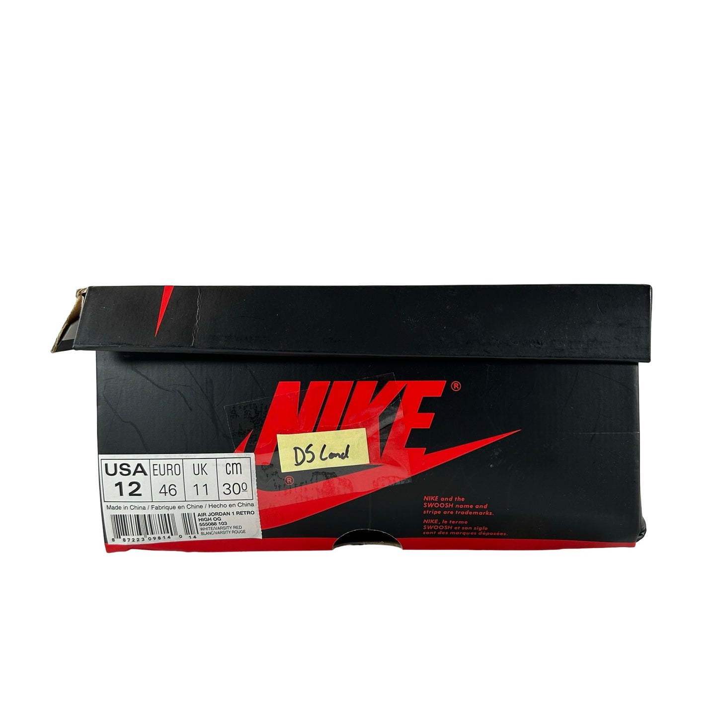 555088 103 Jordan 1 Retro Metallic Red (2017) [CONDITIONAL] - 12 M (Slight Yellowing)