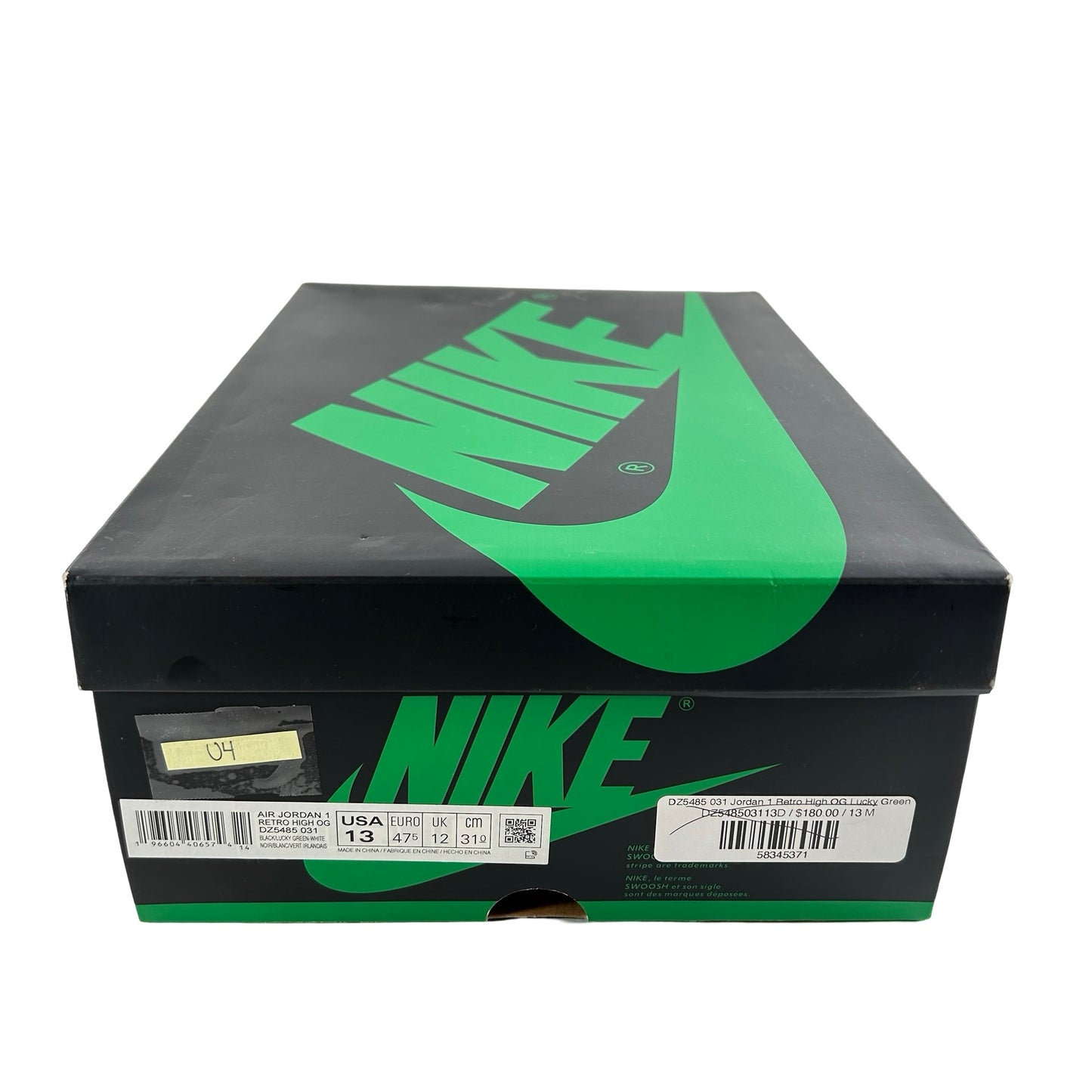 DZ5485 031 Jordan 1 Retro High OG Lucky Green [USED] - 13 M (Used4)