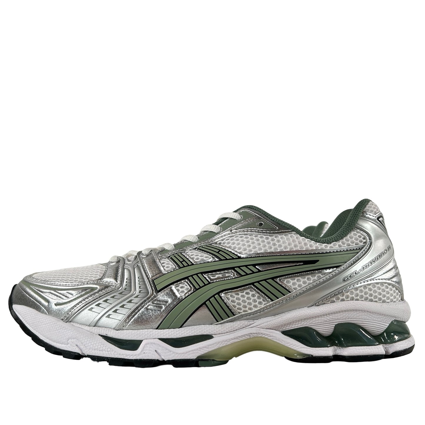 1201A019 107 ASICS Gel-Kayano 14 White Pure Silver Slate Grey Sage [USED] - 11 M (VNDS)