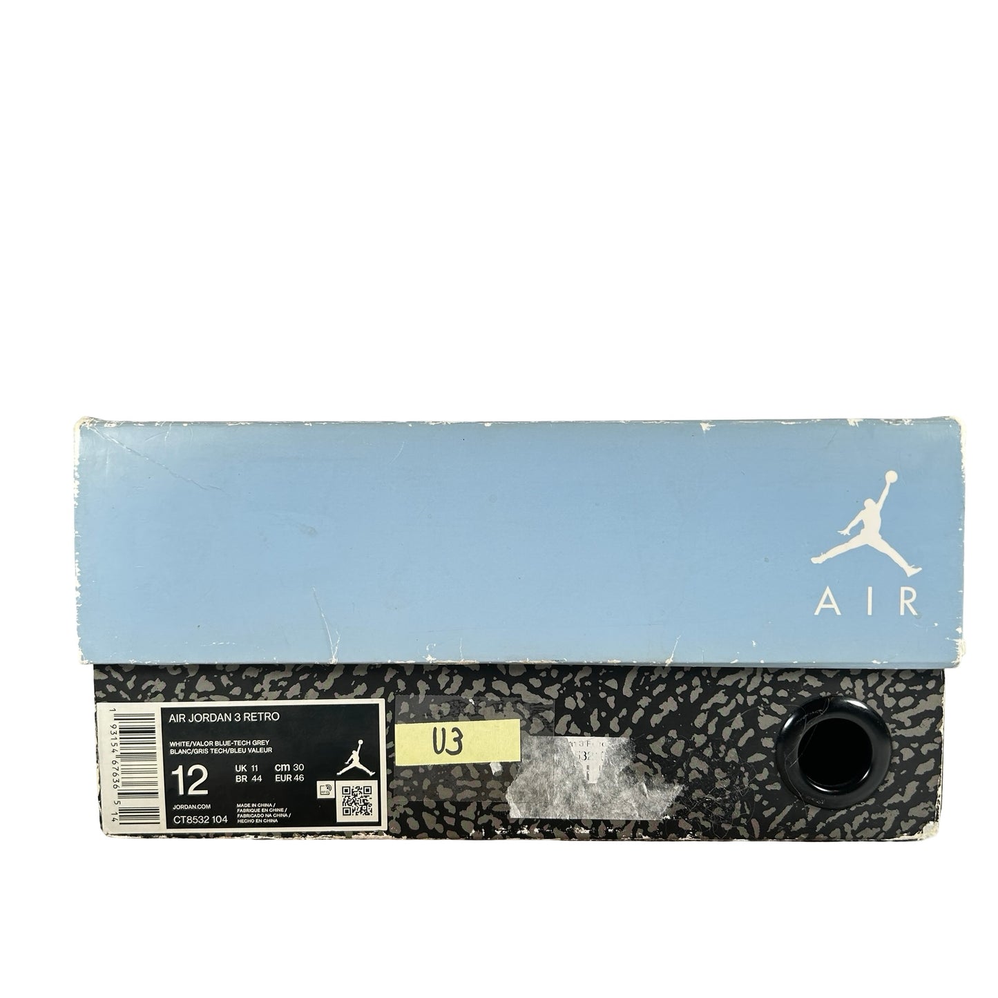 CT8532 104 Jordan 3 Retro UNC (2020) [USED] - 12 M (Used3)