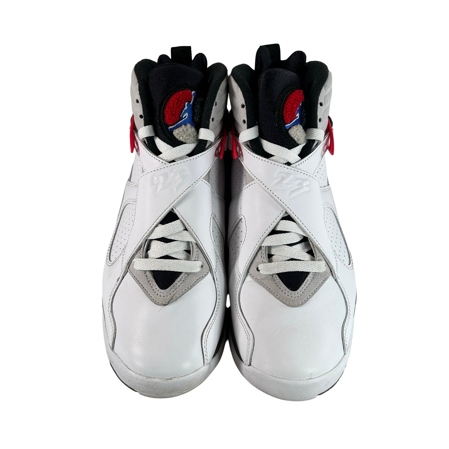 305381 100 Jordan 8 Retro White True Red (2025) [USED] - 9 M (Used4)