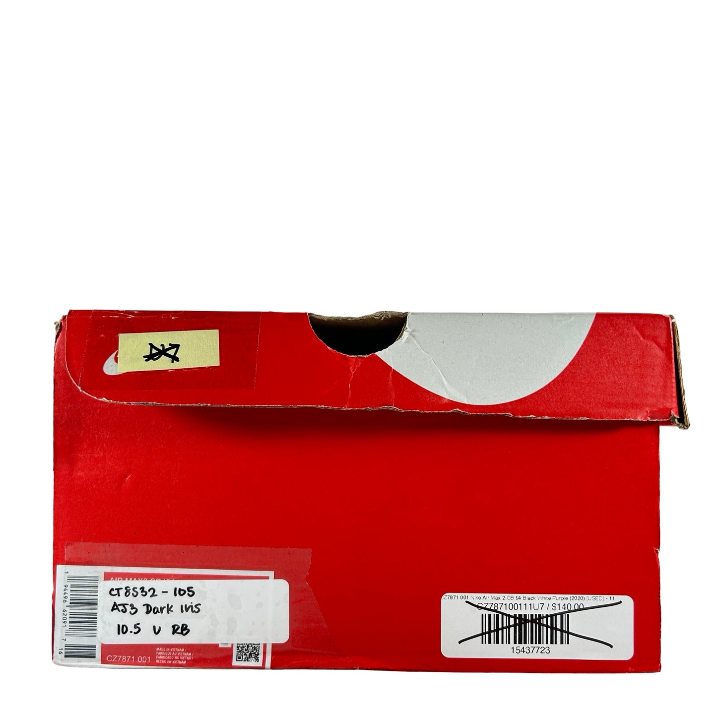 CT8532 105 Jordan 3 Retro Dark Iris [USED] - 10.5 M (Used) (Replace Box)