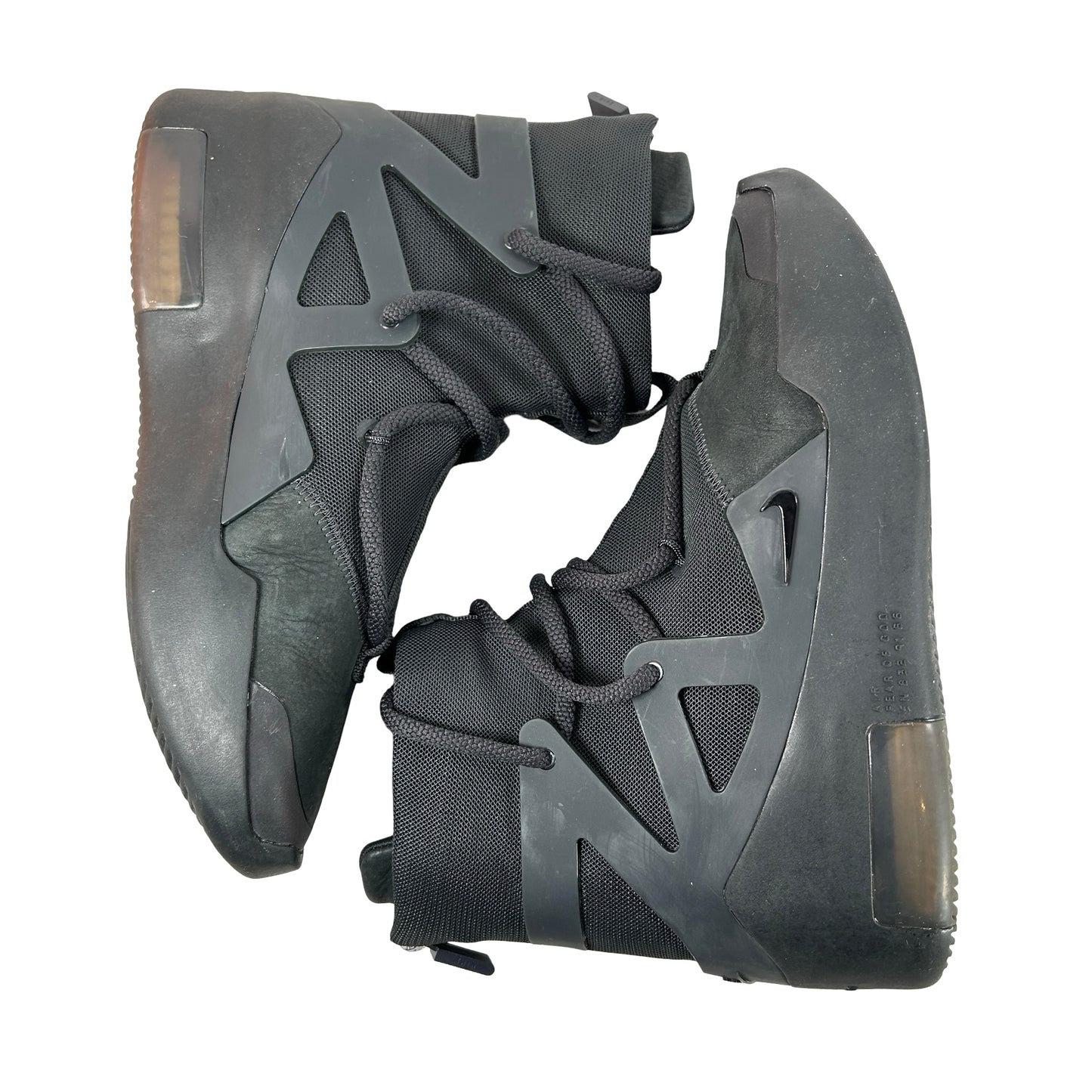 AR4237 005 Nike Air Fear of God 1 Triple Black [USED] - 5 M (Used)