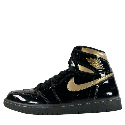 555088 032 Jordan 1 Black/Gold [USED] - 10.5 M (Used)