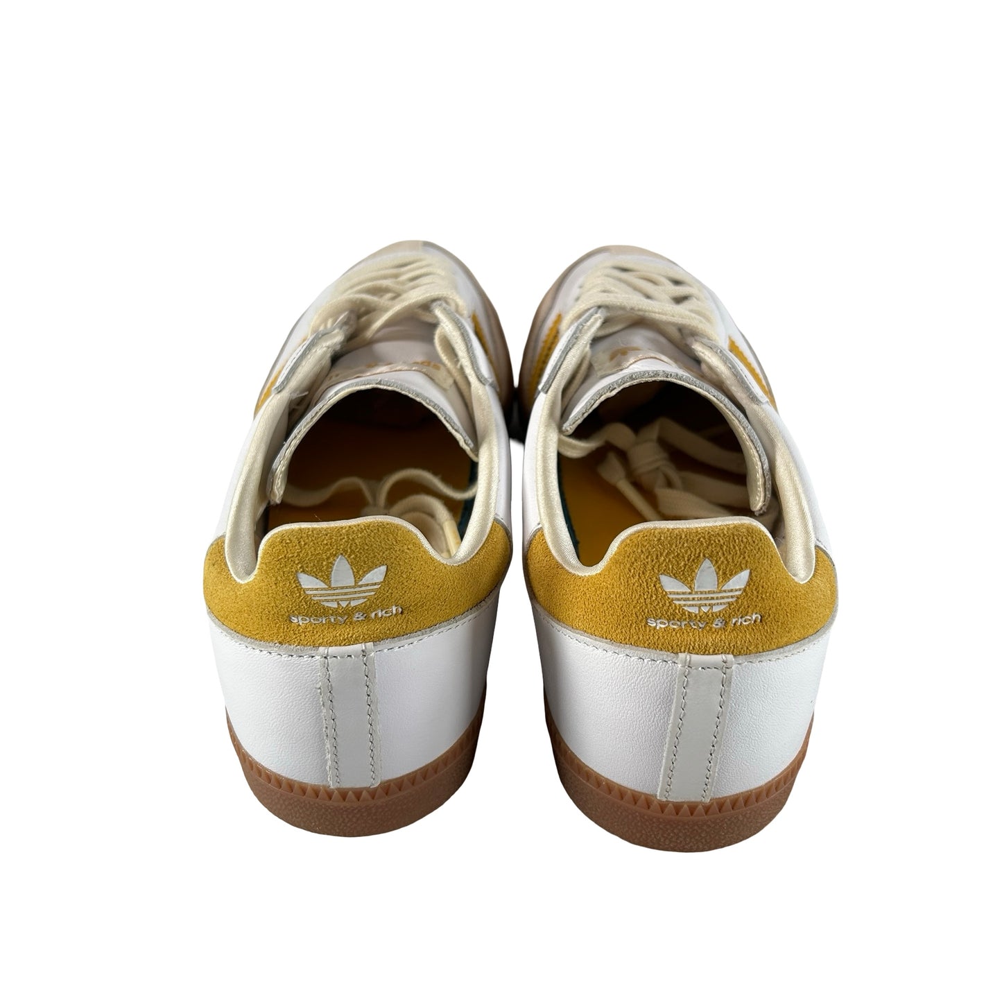 IF5661 adidas Samba Sporty & Rich White Bold Gold [USED] - 8.5 M (Used)