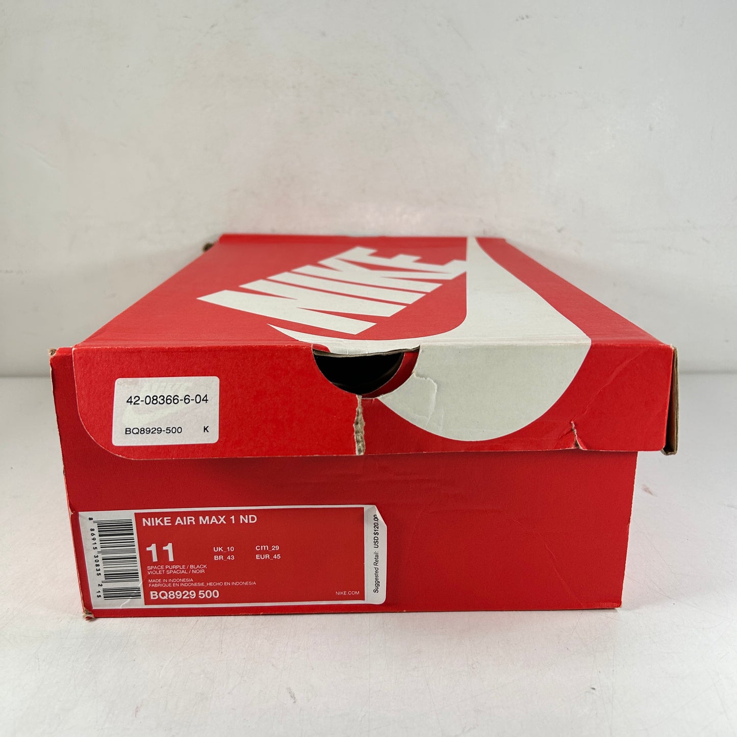 BQ8929 500 Nike Air Max 1 Have a Nike Day [CONDITIONAL] - 11 M (Glue Stains) (Damaged Box)