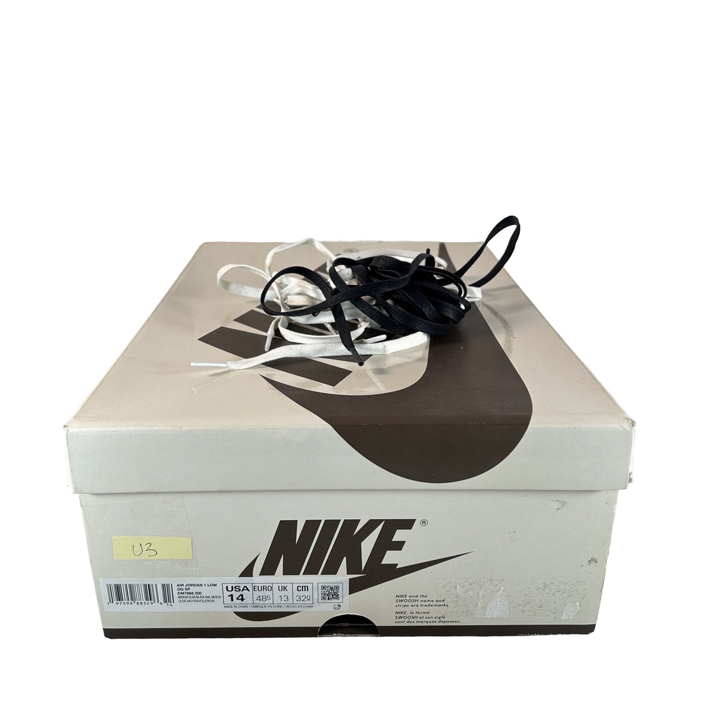 DM7866 200 Jordan 1 Retro Low OG SP Travis Scott Medium Olive [USED] - 14 M (Used3)