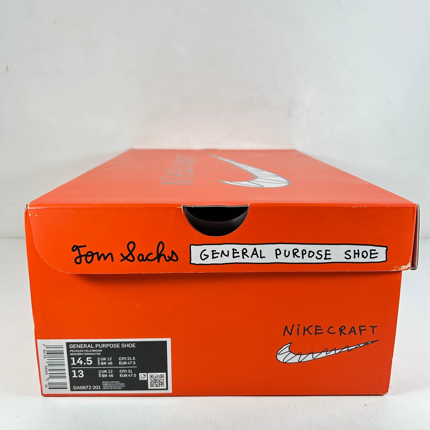 DA6672 201 NikeCraft General Purpose Shoe Tom Sachs Field Brown [USED] - 14.5W (Used)