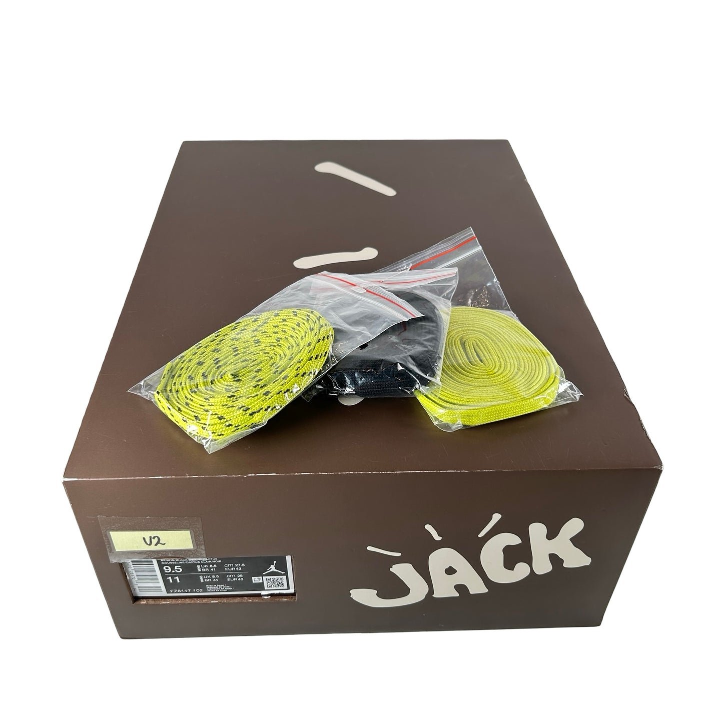 FZ8117 102 Jordan Jumpman Jack TR Travis Scott Bright Cactus [USED] - 9.5 M (Used2)