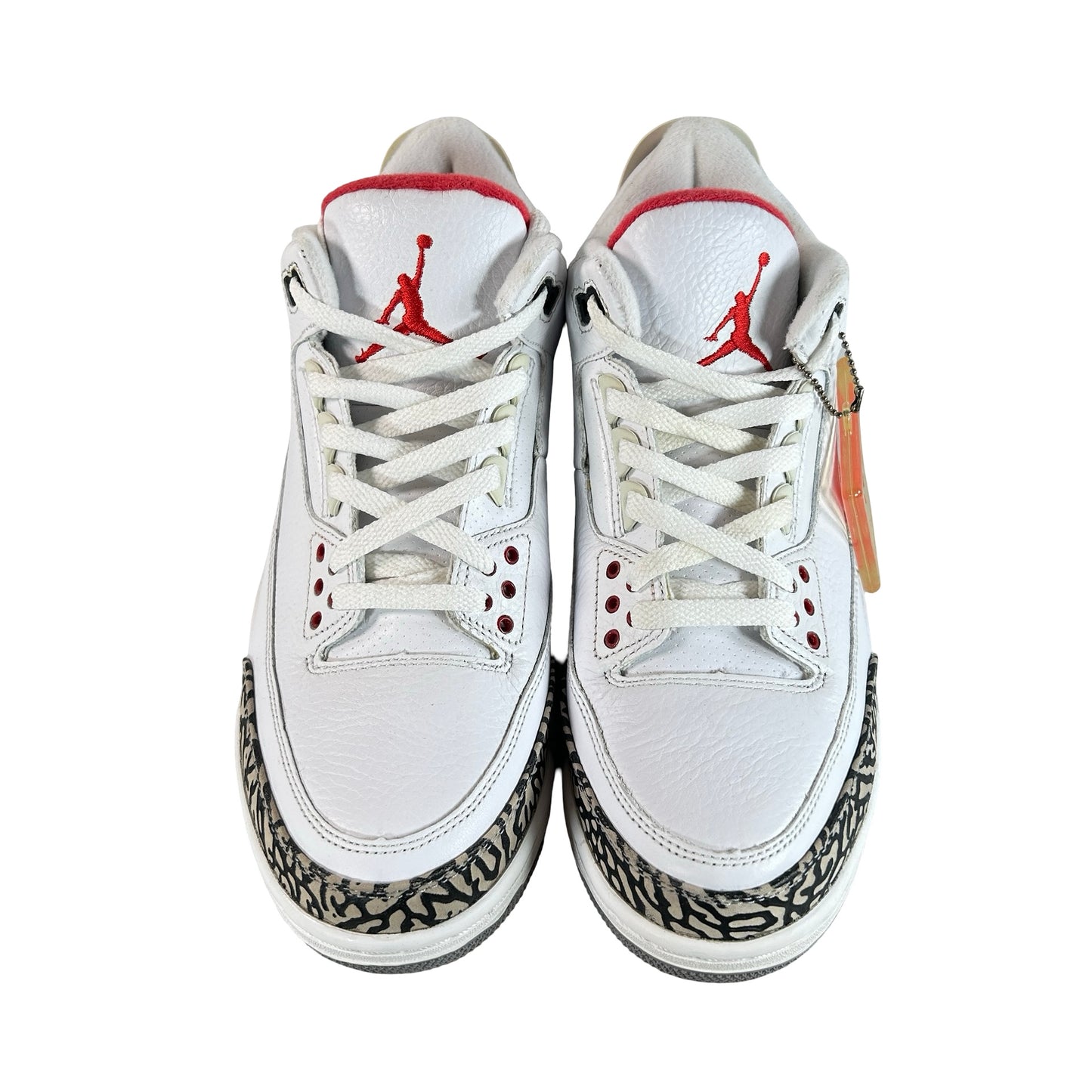 580775 160 Jordan 3 Retro White Cement '88 Dunk Contest (2013) - 9 M (Yellowing) (No Box)