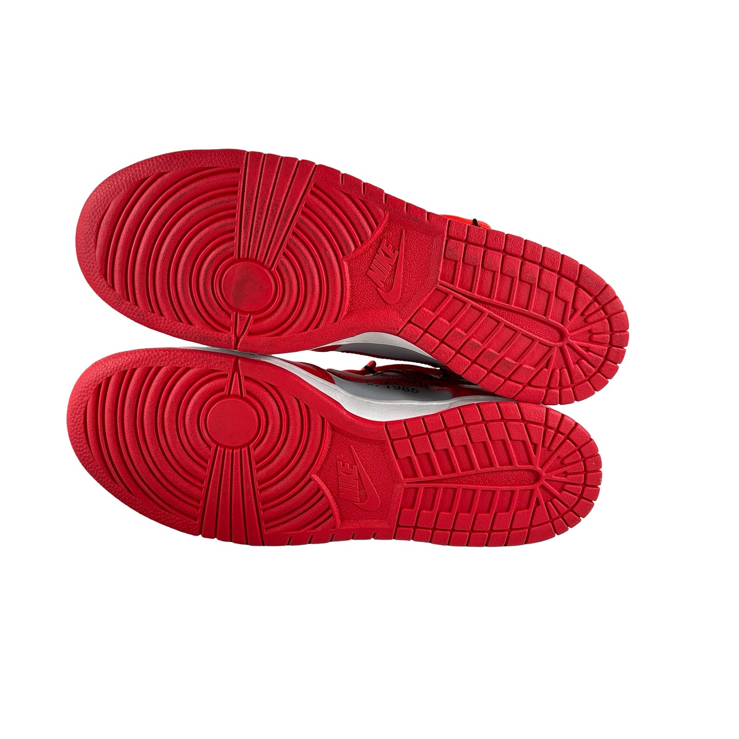 CT0856 600 Nike Dunk Low Off-White University Red [USED] - 10 M (VNDS2)