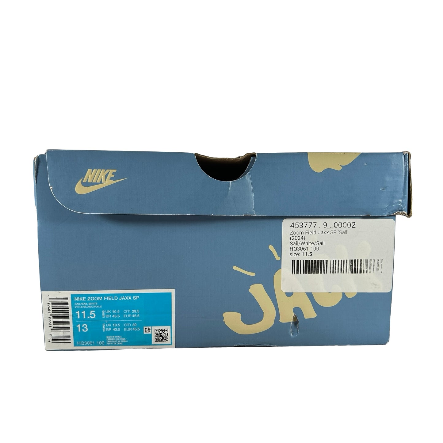 HQ3061 100 Nike Zoom Field Jaxx SP Travis Scott Sail [USED] - 11.5 M (Used)