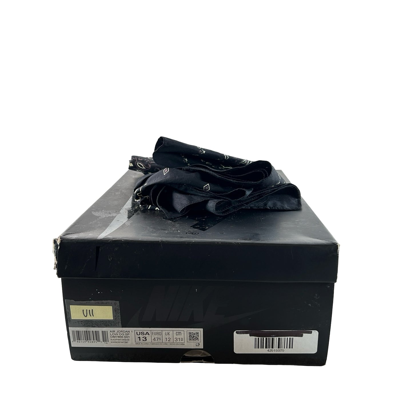 DM7866 001 Jordan 1 Retro Low OG Travis Scott Black Phantom [USED] - 13 M (Used11)