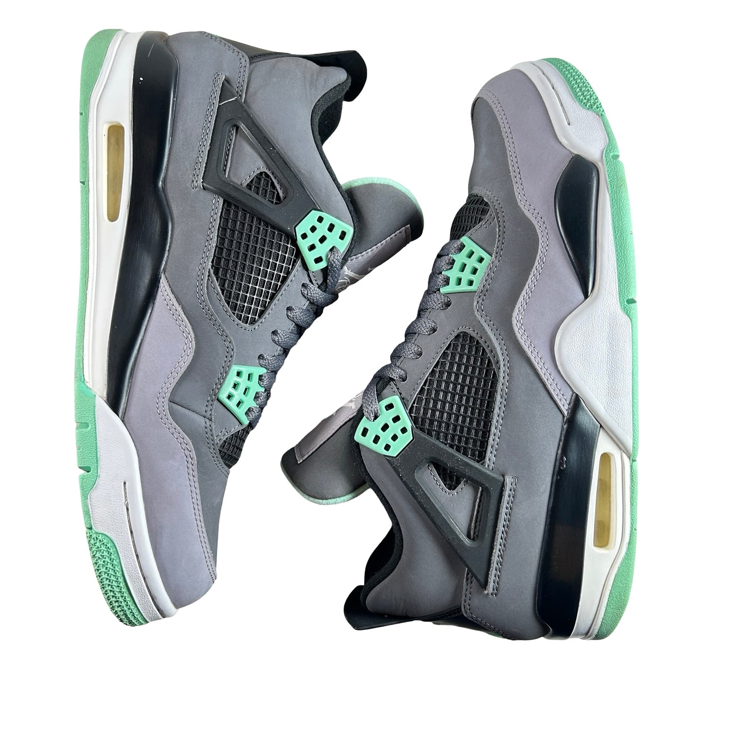 308497 033 Jordan 4 Retro Green Glow [USED] - 9.5 M (Used)