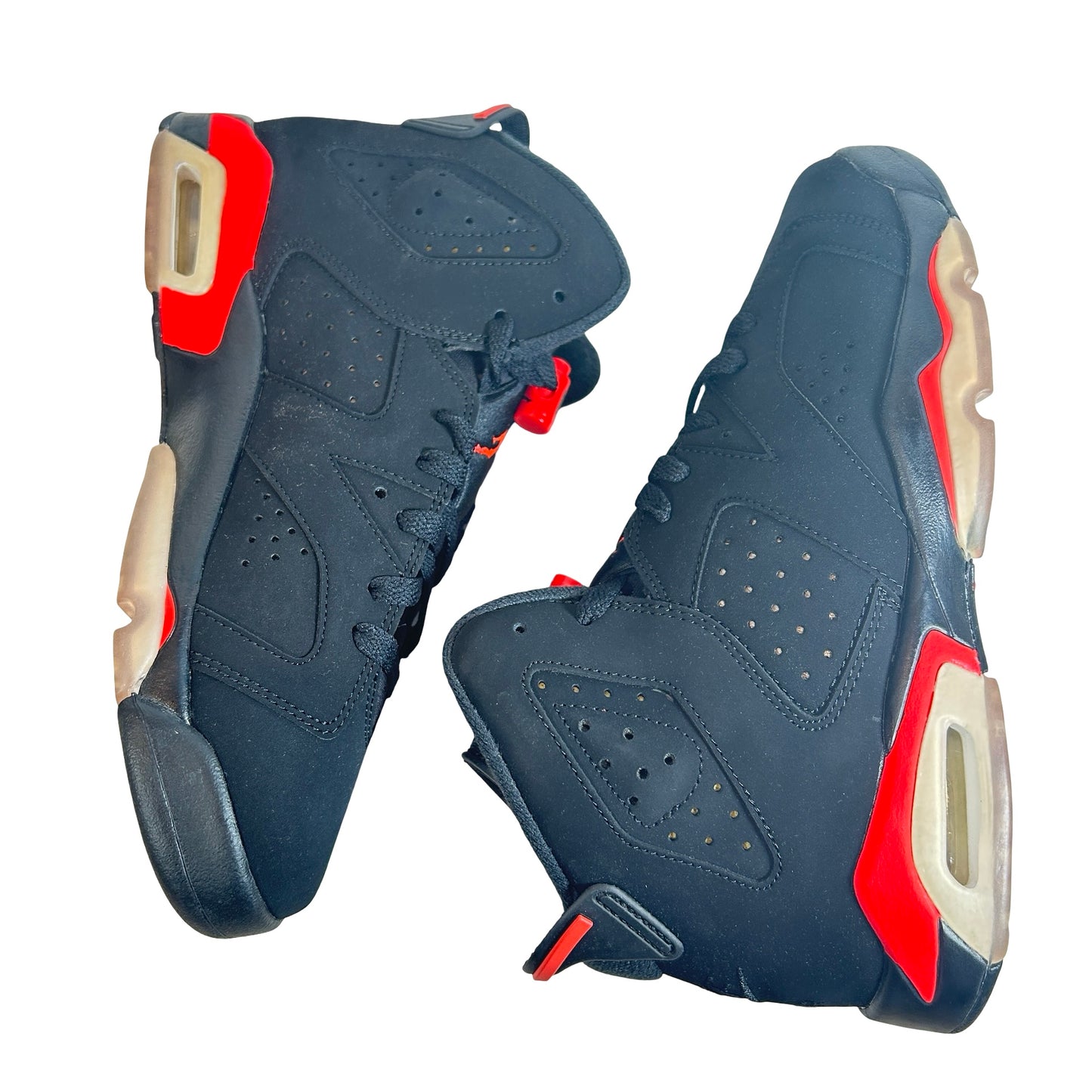 384665 060 Jordan 6 Black Infrared 2019 (GS) - 6 Y (Yellowing Soles)