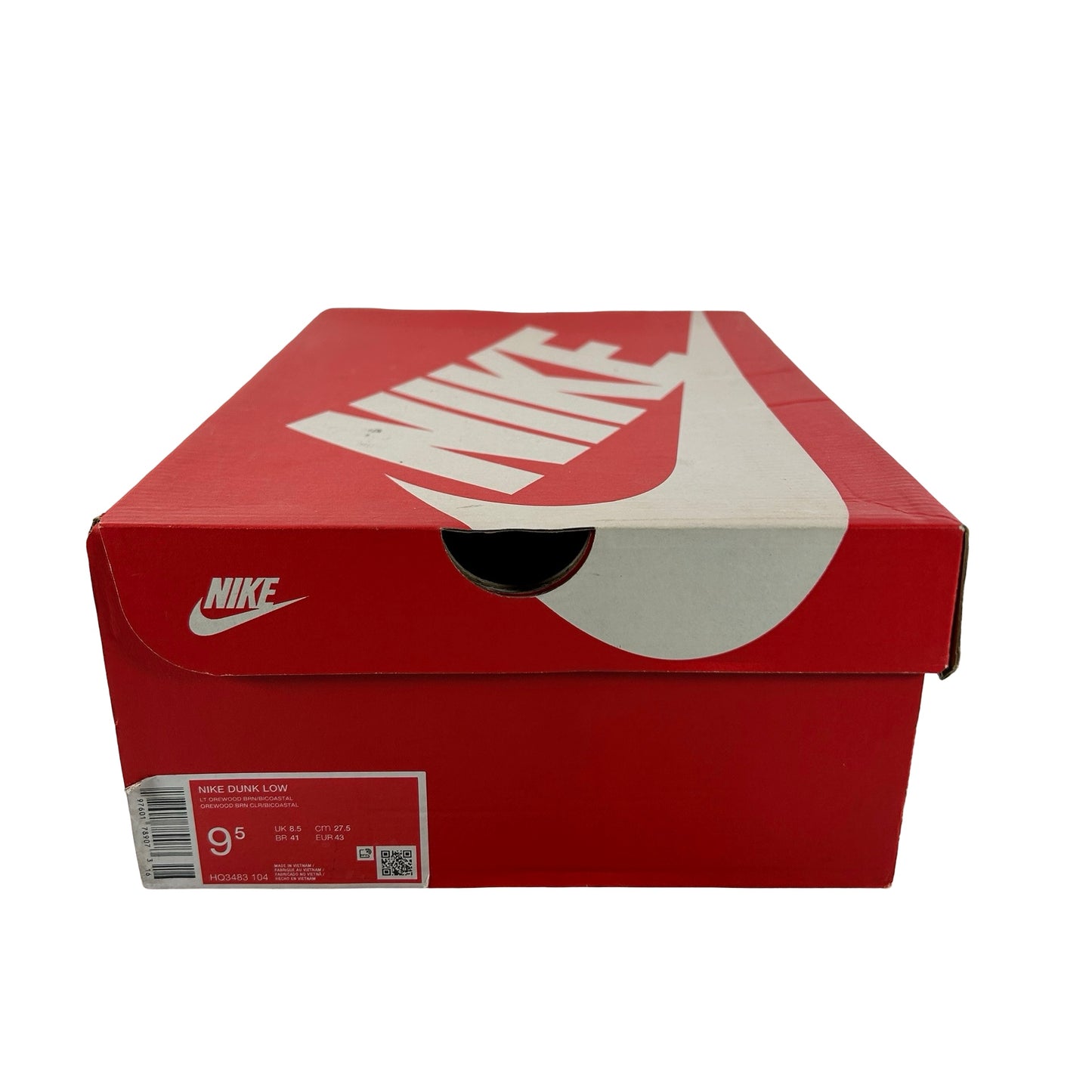 HQ3483 104 Nike Dunk Low Light Orewood Brown Bicoastal [USED] - 9.5 M (Used)