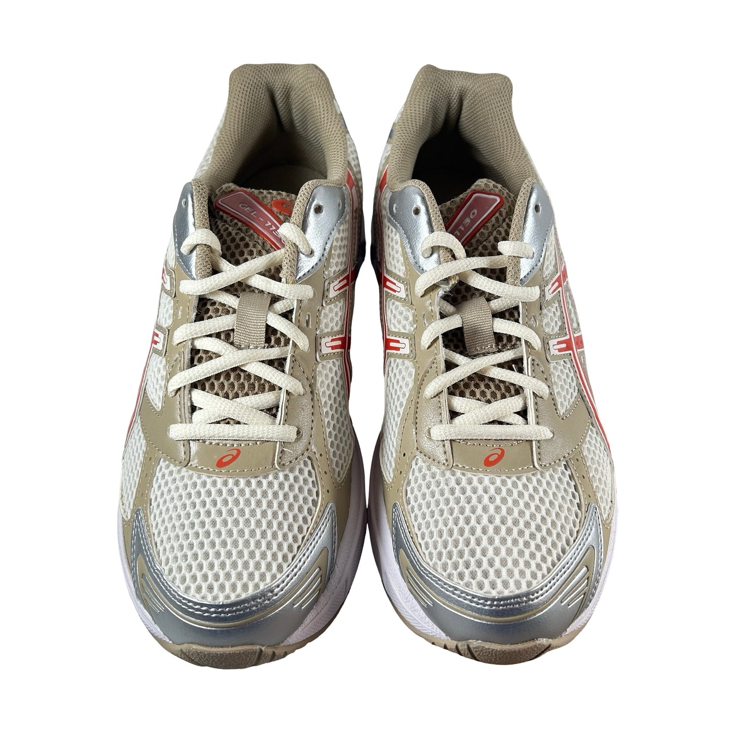 1203A966 100 ASICS Gel-1130 Cream Vermillion Tomato [USED] - 8 M (Used) (No Box)