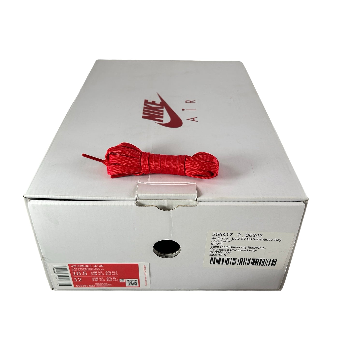 DD3384 600 Nike Air Force 1 Low '07 QS Valentine's Day Love Letter [USED] - 10.5 M (Used)